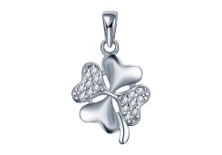 Серебряная подвеска с фианитом