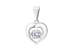 Серебряная подвеска с фианитом
