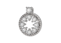 Серебряная подвеска с фианитом