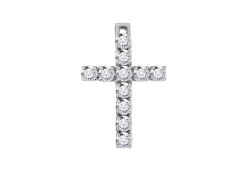 Серебряная подвеска с фианитом