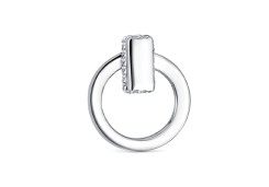 Серебряная подвеска с фианитом