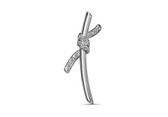 Серебряная подвеска с фианитом