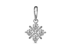 Серебряная подвеска с фианитом