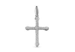 Серебряная подвеска с фианитом