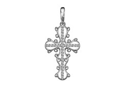 Серебряная подвеска с фианитом