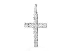 Серебряная подвеска с фианитом