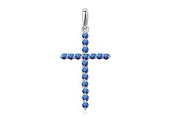 Серебряная подвеска с фианитом