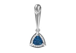Серебряная подвеска с фианитом