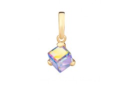 Серебряная подвеска с фианитом