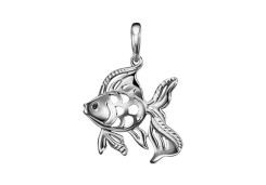 Серебряная подвеска с фианитом