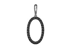 Серебряная подвеска с фианитом