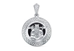 Серебряная подвеска с агатом