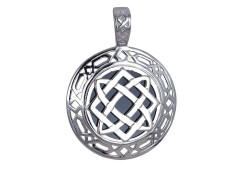 Серебряная подвеска с агатом