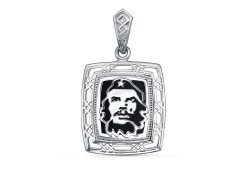 Серебряная подвеска с агатом
