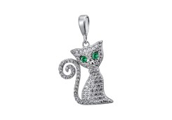 Серебряная подвеска со шпинелью