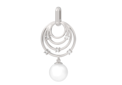 Серебряная подвеска с жемчугом