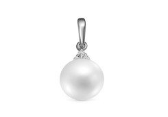Серебряная подвеска с жемчугом