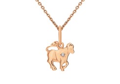 Золотая подвеска с фианитом