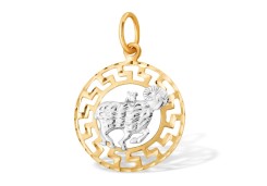 Золотая подвеска с фианитом