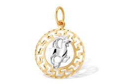 Золотая подвеска с фианитом