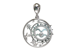 Серебряная подвеска с фианитом