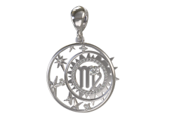 Серебряная подвеска с фианитом