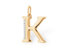 Золотая подвеска с фианитом