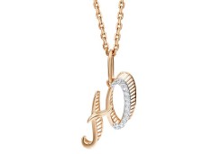 Золотая подвеска с фианитом