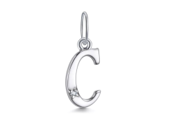 Серебряная подвеска с фианитом