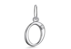 Серебряная подвеска с фианитом