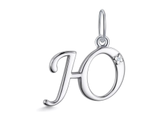 Серебряная подвеска с фианитом