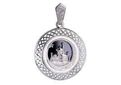 Серебряная подвеска с агатом