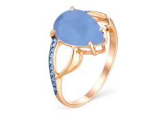 Золотое кольцо с бирюзой