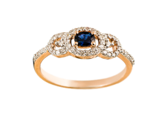 Золотое кольцо с сапфиром