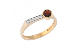 Золотое кольцо с гранатом