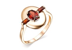 Золотое кольцо с гранатом