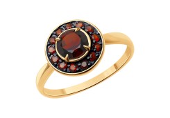 Золотое кольцо с гранатом