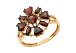 Золотое кольцо с гранатом