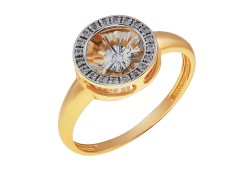 Золотое кольцо с бриллиантом