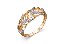 Золотое кольцо с бриллиантом