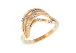 Золотое кольцо с бриллиантом