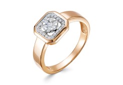 Золотое кольцо с бриллиантом