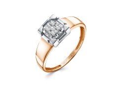 Золотое кольцо с бриллиантом