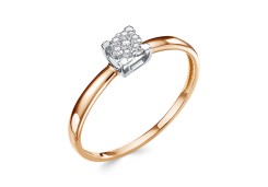 Золотое кольцо с бриллиантом