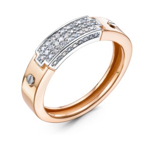 Золотое кольцо с бриллиантом