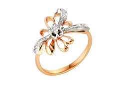 Золотое кольцо с бриллиантом