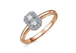 Золотое кольцо с бриллиантом