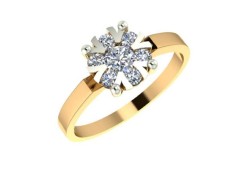 Золотое кольцо с фианитом