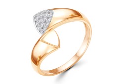 Золотое кольцо с фианитом