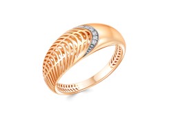 Золотое кольцо с фианитом